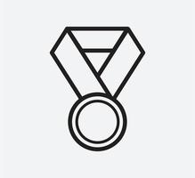 Medaille Symbol Vektor-Logo-Design-Vorlage vektor