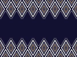 dunkelblaues geometrisches ethnisches muster für hintergrund oder tapete und kleidung, rock, teppich, tapete, kleidung, verpackung, batik, stoff, kleidung, mit dunkelblauem dreieckvektor, illustration vektor