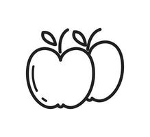äpple ikon vektor logotyp formgivningsmall