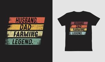 make pappa farming legend t-shirt, far dag design. vektor