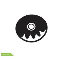 Donuts-Symbol Vektor-Logo-Design-Vorlage vektor