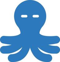 oktopus-vektorillustration auf einem hintergrund. hochwertige symbole. vektorikonen für konzept und grafikdesign. vektor