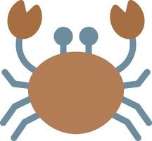 Krabbenvektorillustration auf einem Hintergrund. Premium-Qualitätssymbole. Vektorsymbole für Konzept und Grafikdesign. vektor