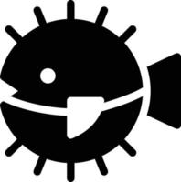 Kugelfisch-Vektorillustration auf einem Hintergrund. Premium-Qualitätssymbole. Vektorsymbole für Konzept und Grafikdesign. vektor