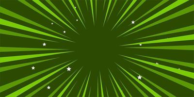 komischer grüner hintergrund mit stern vektor