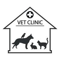 tierklinik logo illustration vektor