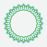 dekorativa runda ramar för design med blommiga ornament. cirkelram. mallar för utskrift av vykort, inbjudningar, böcker, för textilier, gravyr, trämöbler, smide. vektor