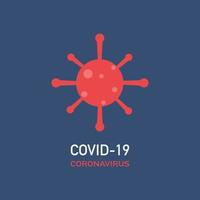 hintergrund der coronavirus-pandemie. vektor