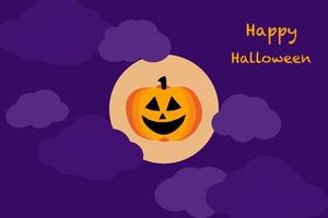 Happy Halloween Banner oder Party Einladung Hintergrund. vektor