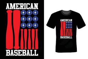 baseball t-shirt design, vintage, typografi vektor