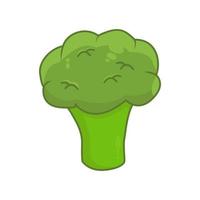 grön broccolibektor isolerad på vit bakgrund vektor