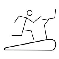 Sport-Symbol auf weißem Hintergrund. Symbol für die Erhaltung von Gesundheit und Fitness. Vektor-Illustration. vektor