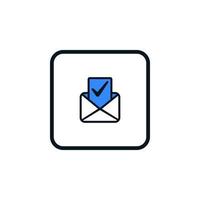 E-Mail-Symbol rechts, Mailing rechts, Symbol E-Mail-Adresse rechts vektor