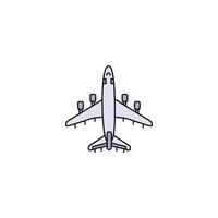Benutzererfahrung Flugzeug-Icon-Vektor vektor