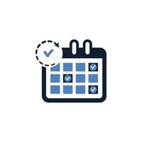 Kalender Zeitplan Symbolvektor vektor