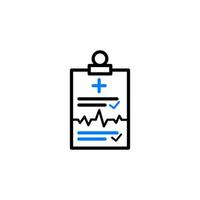 Diagnose, Gesundheit, Medizin, Patient, Symbol für Diagnosebericht vektor