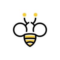 einfaches Bienen-Logo-Design