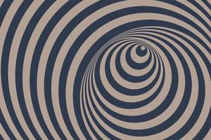 abstrakte psychedelische Verdrehungshypnose kreist Vintage-Hintergrund ein vektor