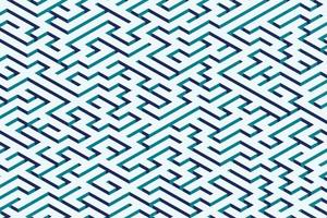 blå labyrint abstrakt mönsterdesign med bullriga konsistens. isometriskt djup bakgrundsillustration vektor