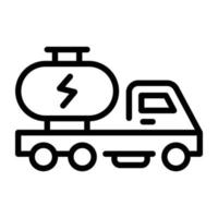 Premium-Gliederungssymbol des Kraftstofftanks vektor