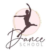Logo-Design der Tanzschule vektor