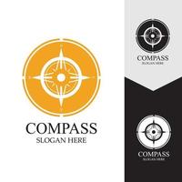 Kompass Logo Vorlage Vektor Icon Illustration Design