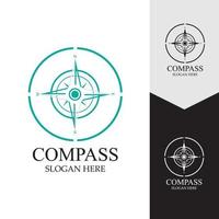 Kompass Logo Vorlage Vektor Icon Illustration Design