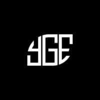 yge brev logotyp design på vit bakgrund. yge kreativa initialer bokstavslogotyp koncept. yge bokstavsdesign. vektor