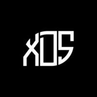 . xds-Buchstaben-Design.xds-Buchstaben-Logo-Design auf schwarzem Hintergrund. xds kreatives Initialen-Buchstaben-Logo-Konzept. xds-Buchstaben-Design.xds-Buchstaben-Logo-Design auf schwarzem Hintergrund. x vektor