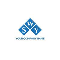 swy brev logotyp design på vit bakgrund. swy kreativa initialer brev logotyp koncept. swy bokstav design. vektor