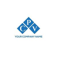cpv brev logotyp design på vit bakgrund. cpv kreativa initialer brev logotyp koncept. cpv-bokstavsdesign. vektor