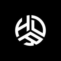Hdr-Brief-Logo-Design auf weißem Hintergrund. hdr kreatives Initialen-Buchstaben-Logo-Konzept. HDR-Briefdesign. vektor