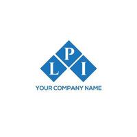 Lpi-Brief-Logo-Design auf weißem Hintergrund. lpi kreatives Initialen-Buchstaben-Logo-Konzept. lpi Briefgestaltung. vektor