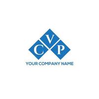 cvp-Brief-Logo-Design auf weißem Hintergrund. cvp kreative Initialen schreiben Logo-Konzept. cvp Briefgestaltung. vektor