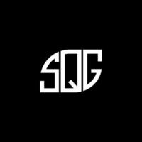 sqg bokstav logotyp design på svart bakgrund. sqg kreativa initialer brev logotyp koncept. sqg bokstavsdesign. vektor