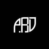 prd-Buchstaben-Logo-Design auf schwarzem Hintergrund.prd-Kreativinitialen-Buchstaben-Logo-Konzept.prd-Vektor-Buchstabendesign. vektor