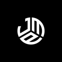 jmp brev logotyp design på svart bakgrund. jmp kreativa initialer bokstavslogotyp koncept. jmp bokstavsdesign. vektor