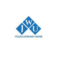 jwu brev logotyp design på vit bakgrund. jwu kreativa initialer bokstavslogotyp koncept. jwu bokstavsdesign. vektor