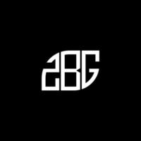 zbg-Buchstaben-Logo-Design auf schwarzem Hintergrund. zbg kreatives Initialen-Buchstaben-Logo-Konzept. zbg Briefgestaltung. vektor