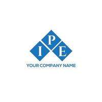 ipe-Buchstaben-Logo-Design auf weißem Hintergrund. ipe kreatives Initialen-Buchstaben-Logo-Konzept. Ipe-Briefgestaltung. vektor