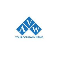 VAW-Brief-Logo-Design auf schwarzem Hintergrund. vaw kreative Initialen schreiben Logo-Konzept. va Briefgestaltung. vektor