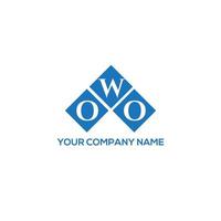 owo brev logotyp design på vit bakgrund. owo kreativa initialer brev logotyp koncept. owo bokstavsdesign. vektor