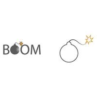 boom ikon vektor bakgrund