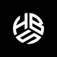 hbs-Brief-Logo-Design auf weißem Hintergrund. hbs kreatives Initialen-Buchstaben-Logo-Konzept. hbs Briefgestaltung. vektor