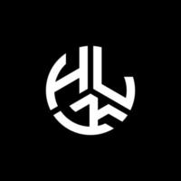 hlk brev logotyp design på vit bakgrund. hlk kreativa initialer bokstavslogotyp koncept. hlk bokstavsdesign. vektor