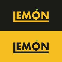 kreativa och färgglada citron logotyp koncept vektor