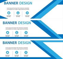 Corporate Business Banner Vorlage horizontale Werbung Business Banner Layout Vorlage flaches Design-Set für Design, Business, Bildung, Werbung. vektor