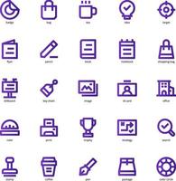 Brand Identity Icon Pack für Ihr Website-Design, Logo, App, ui. markenidentitätssymbol grundlinie und verlaufsdesign. Vektorgrafik-Illustration und editierbarer Strich. vektor