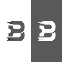 b bokstav vektor logotyp illustration