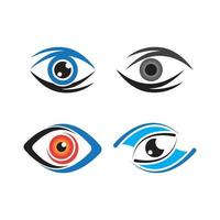 Augenpflege-Vektor-Logo-Design vektor